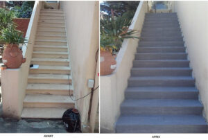 Réfection complète d'un escalier extérieur